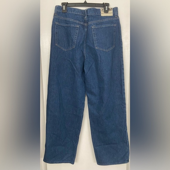 MOTHER Snacks! Pleated Fun Dip Puddle Jeans Cold Brew Dark Wash Blue Size 29 - Picture 9 of 11